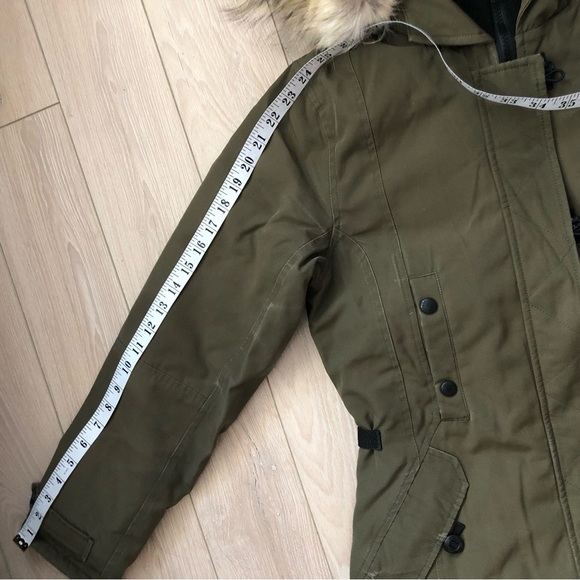 Authentic Canada Goose Arctic Program Long Goose Down Jacket in Military Green S - Picture 14 of 16